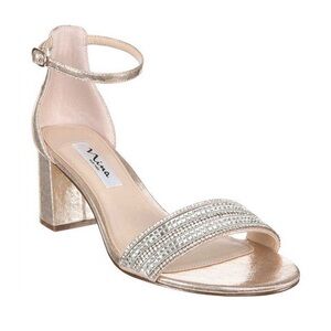 Nina Elenora Heeled Sandals Taupe Sz 7.5